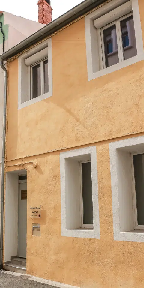 Façade du cabinet d'avocat à Martigues Rémy Crudo